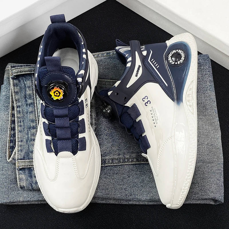 Mens Sneakers with Rotating Buckle Comfy